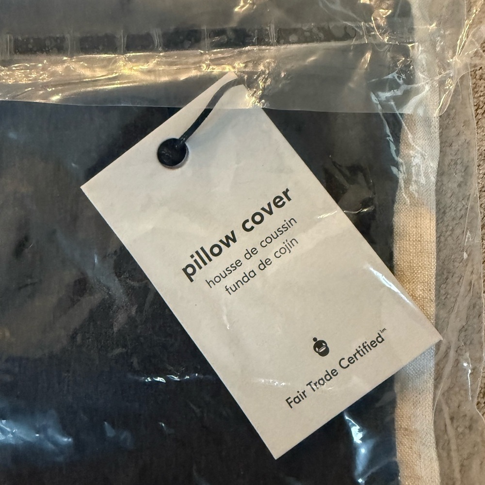 NWT gray West Elm Pillow Cover